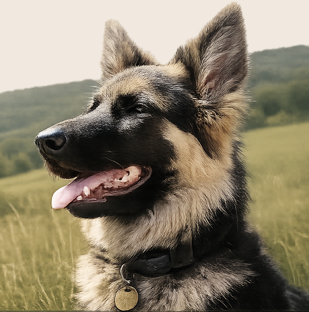 A happy dog at Field and Fur home boarding in Baildon